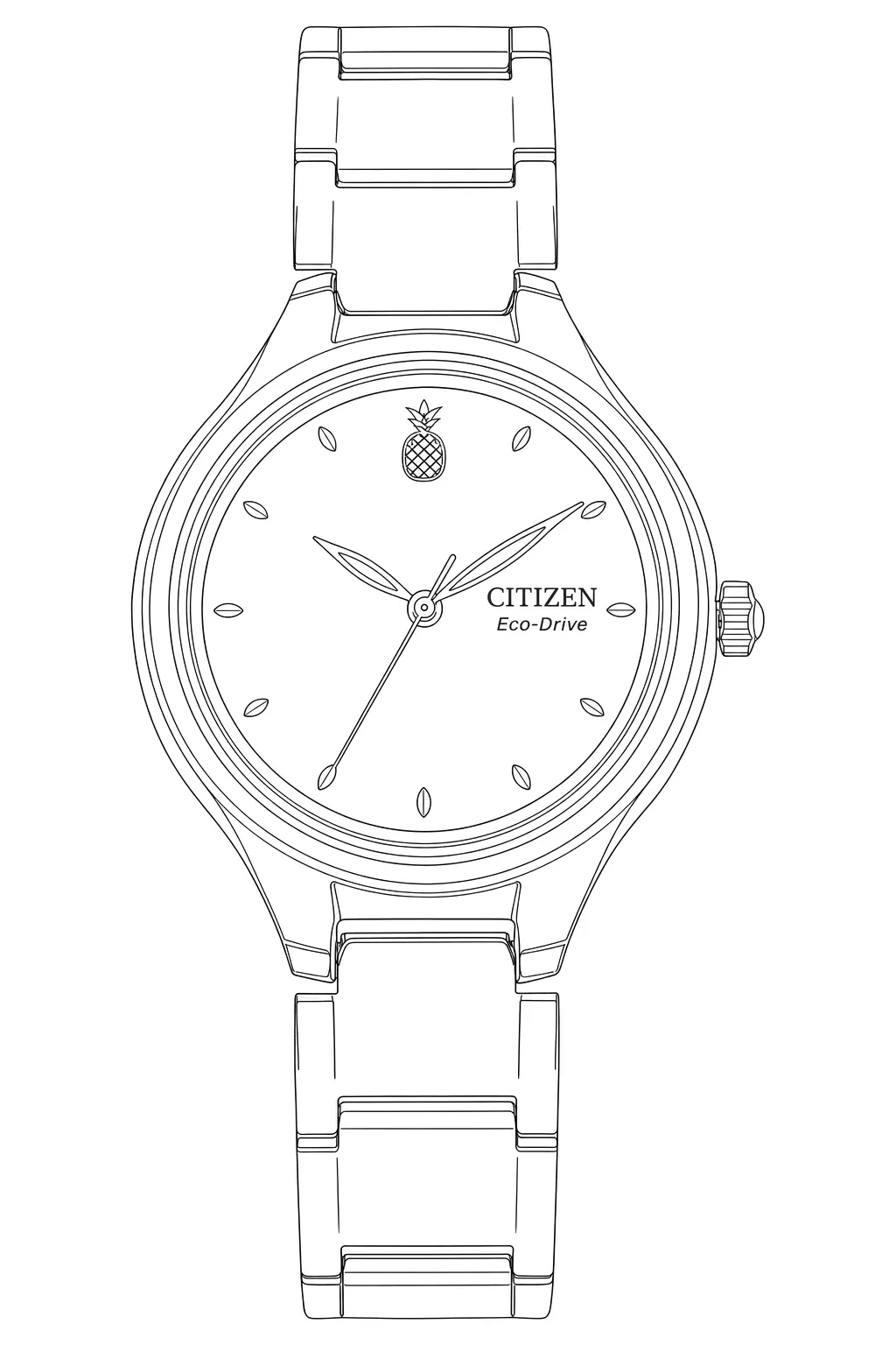 Watch technical diagram