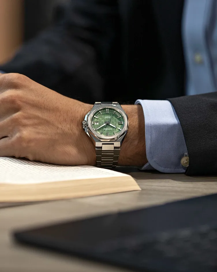Series8 Green Dial Stainless Steel Bracelet NB6080-51W | CITIZEN Series8 Green Dial Stainless Steel Bracelet NB6080-51W | CITIZEN