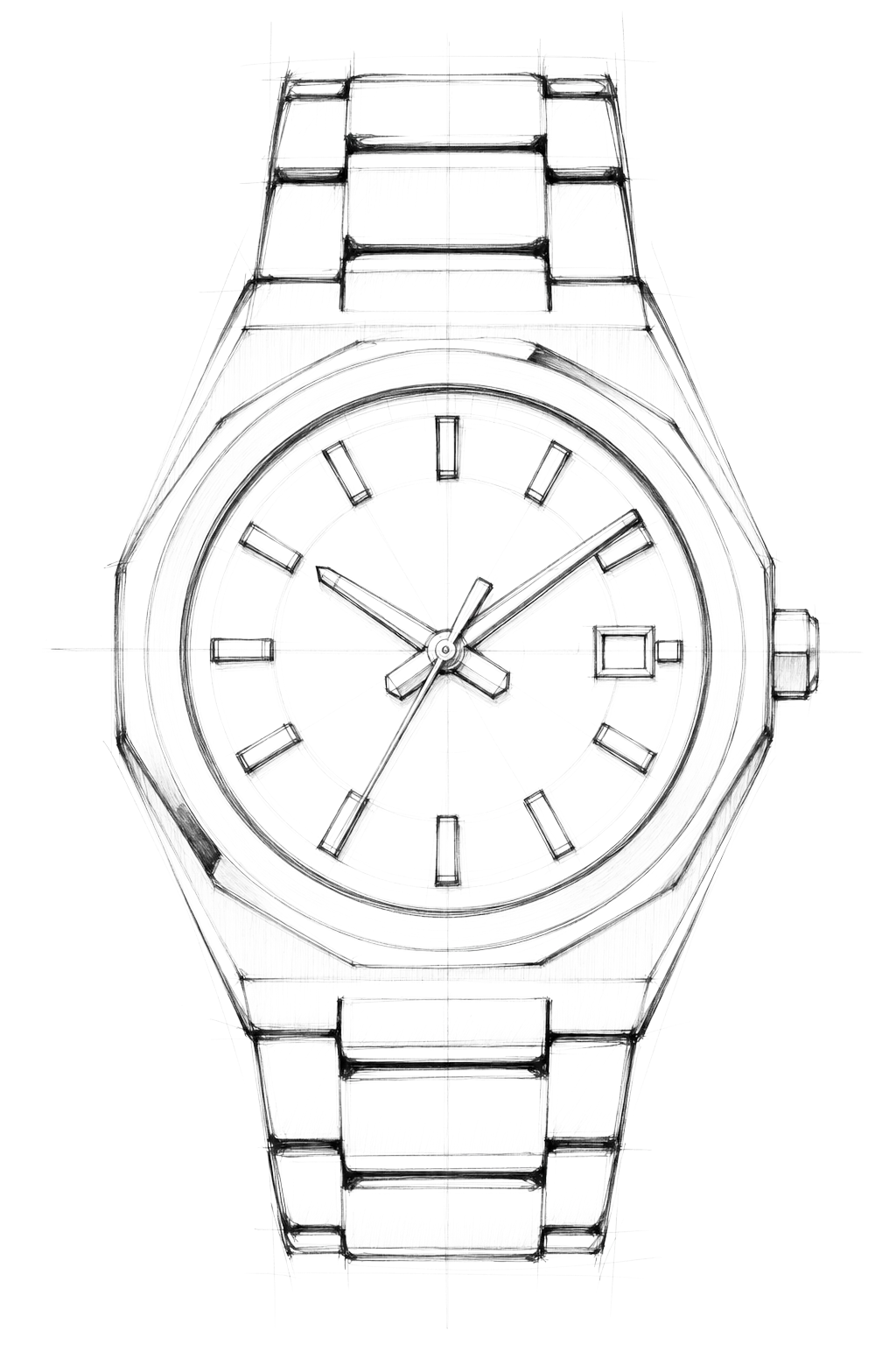 Watch technical diagram