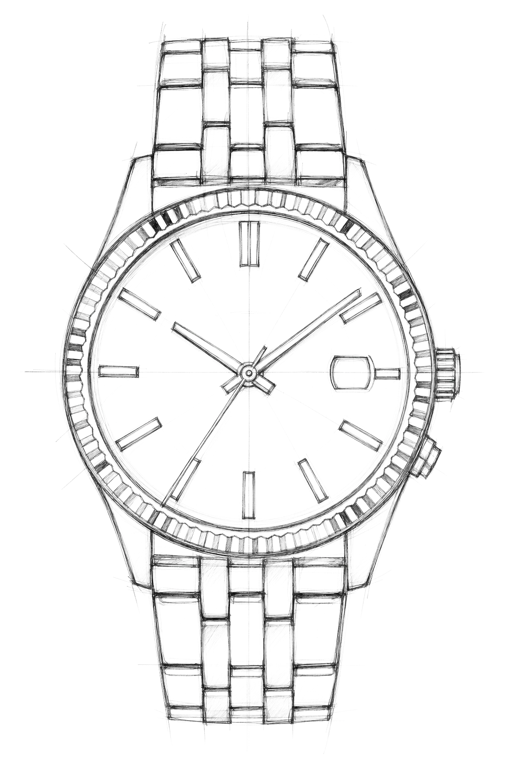 Watch technical diagram