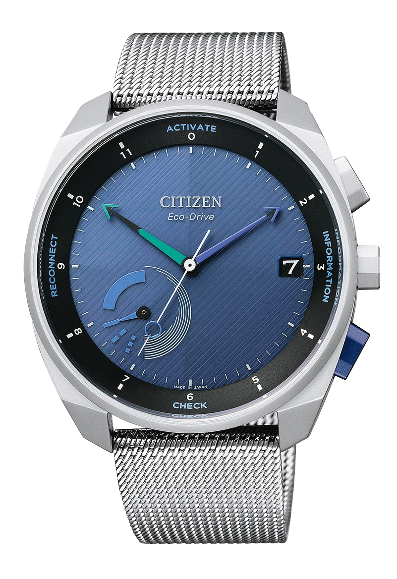 Riiiver Blue Dial Stainless Steel Bracelet BZ7000-60L | CITIZEN