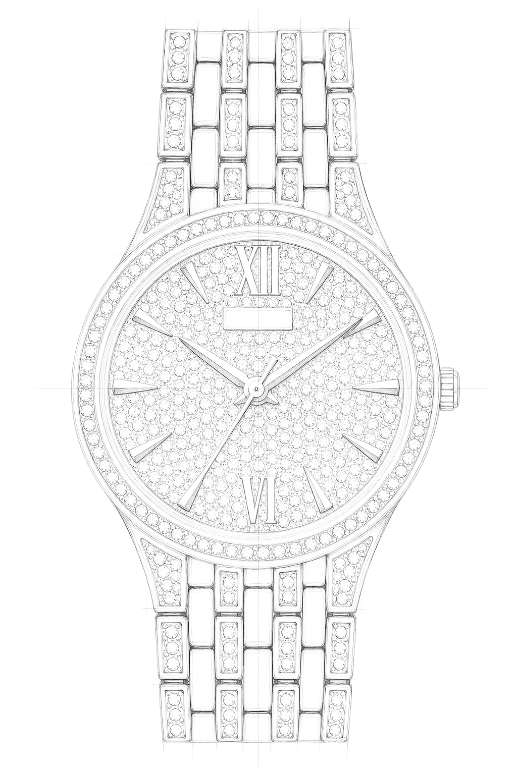 Watch technical diagram