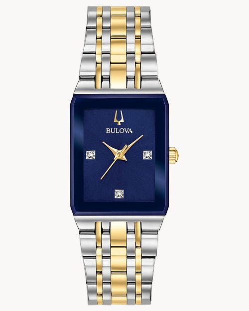 Bulova two tone watch best sale