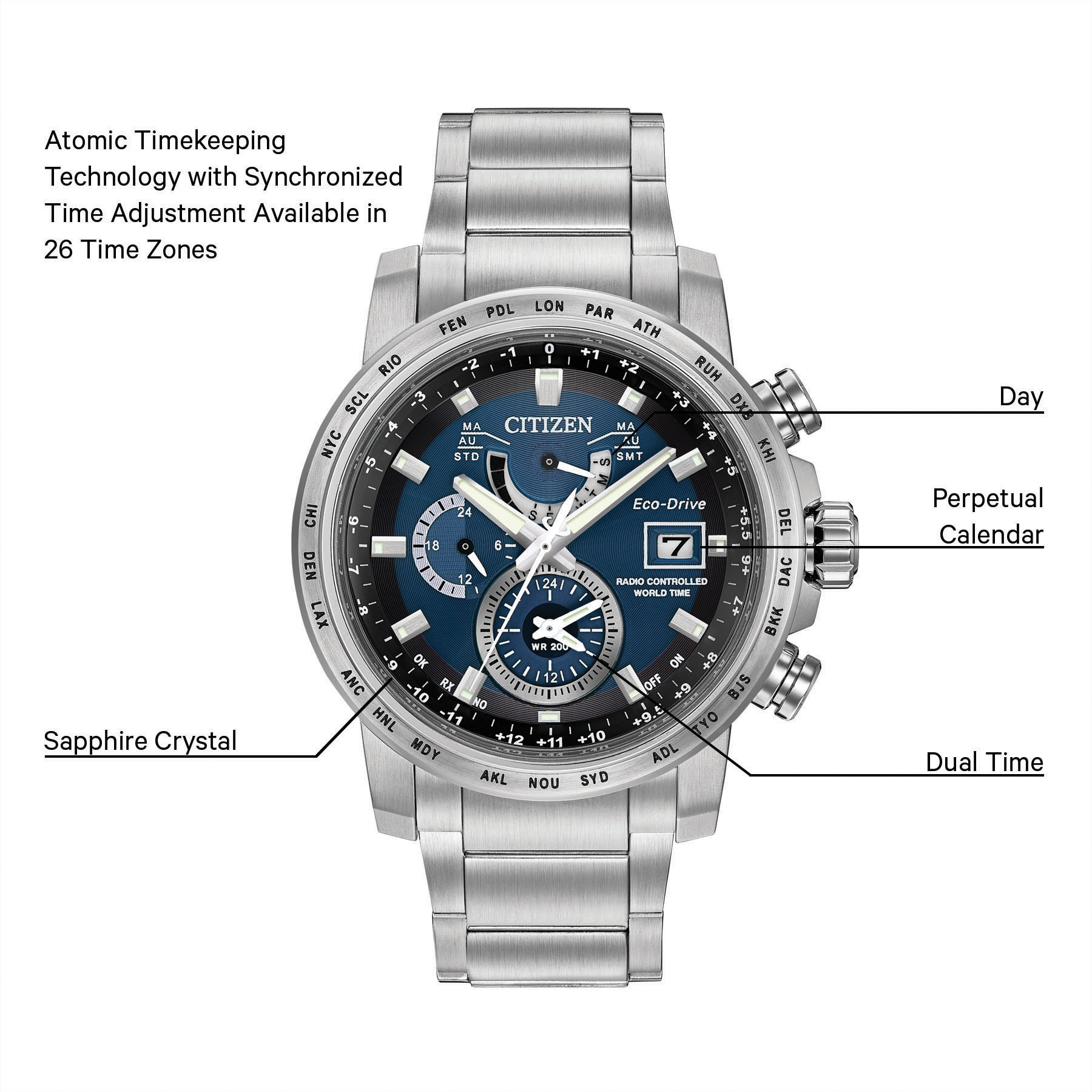 Time Zone Citizen Wr200 Set Time Time Zone Citizen Eco Drive Wr200