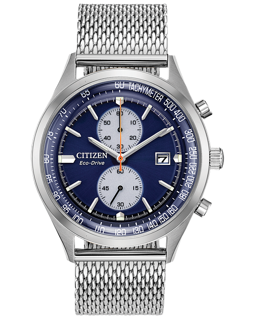 Citizen Chandler Eco-Drive Blue Stainless Steel Watch | CITIZEN