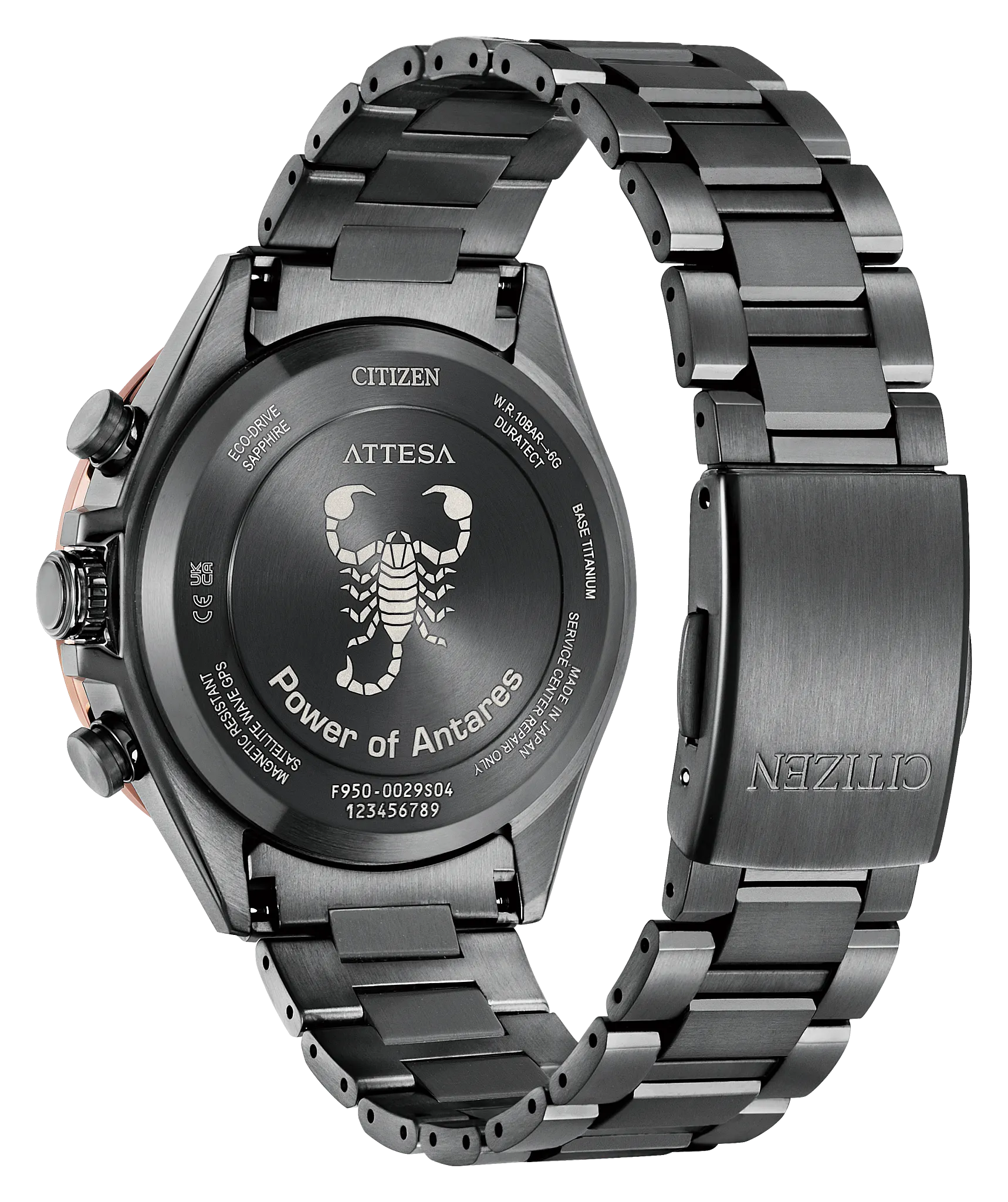 ATTESA Burgundy Dial Super Titanium with DLC Coating