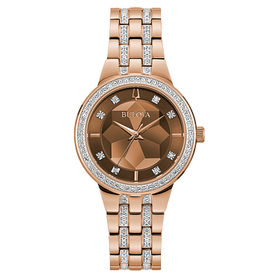 【最安値】 BULOVA/ブローバ 腕時計 ローズゴールド 98L266 Bulova Phantom Rose Gold Crystal Stainless Steel Watch | Bulova