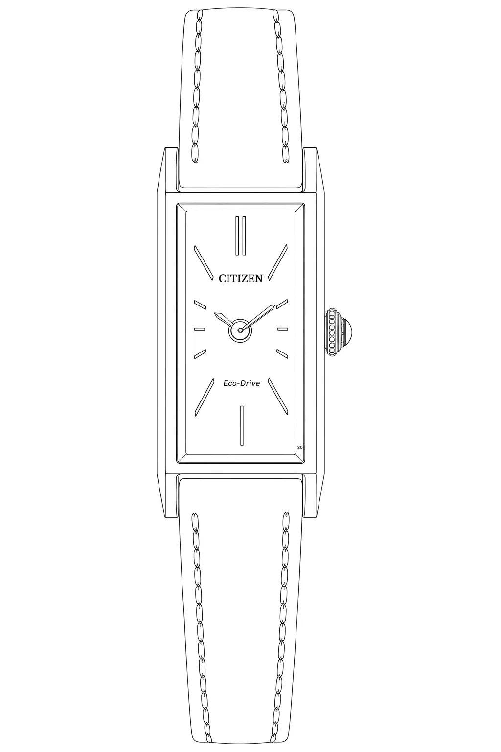 Watch technical diagram