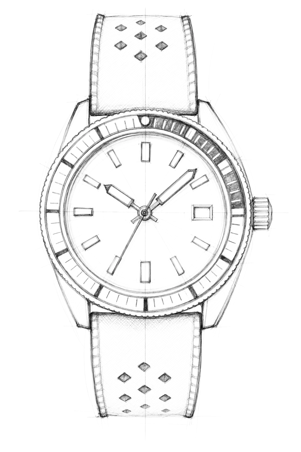 Watch technical diagram