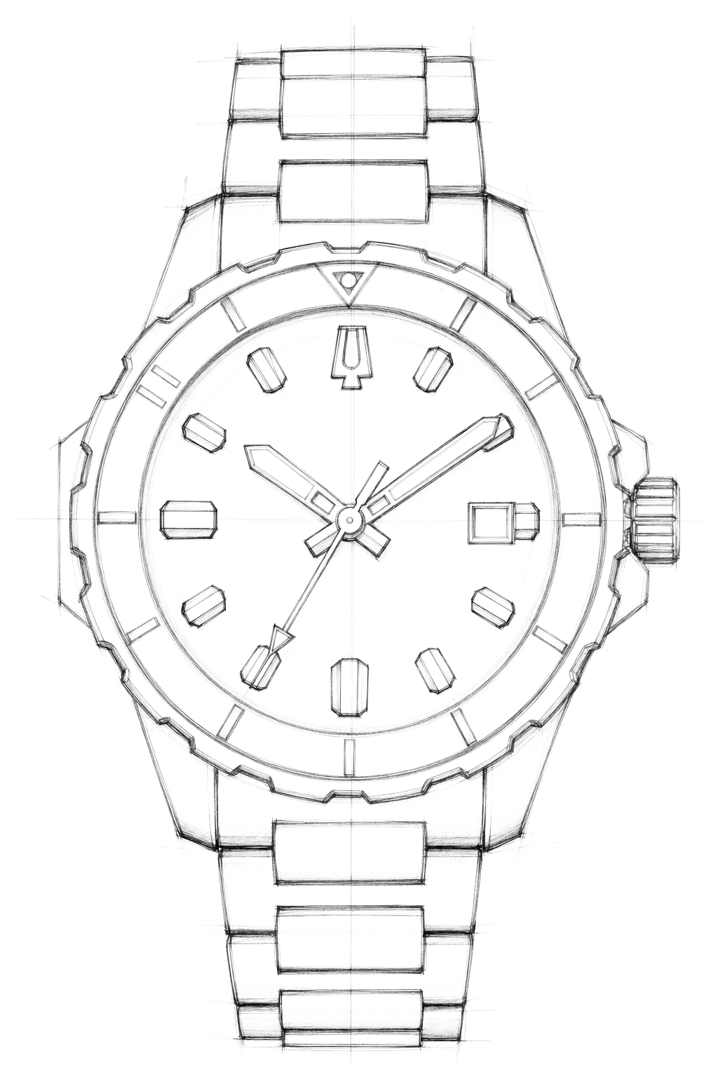 Watch technical diagram