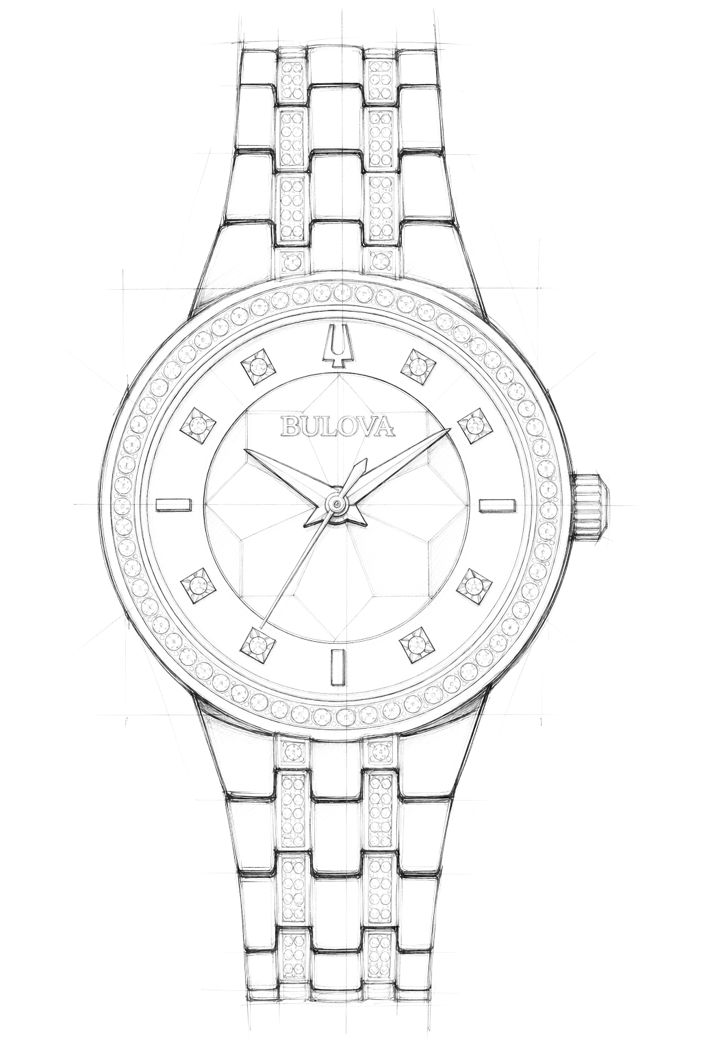 Watch technical diagram