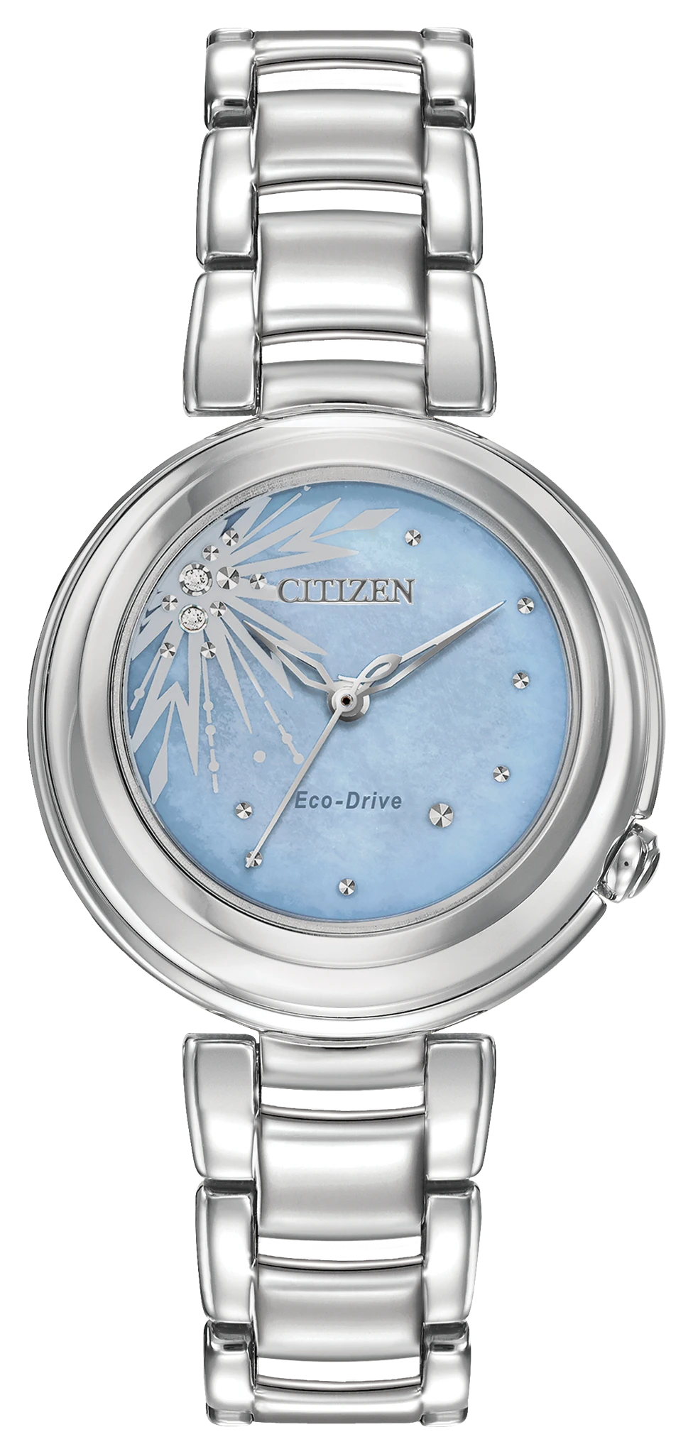 Elsa Blue Dial Stainless Steel Bracelet EM0580-58N | CITIZEN