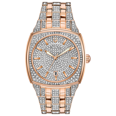 Men s Crystal Watches Bulova