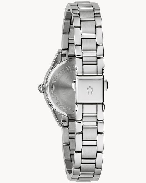 BULOVA ♦ 96L285 Sutton Quartz Silver Dial Ladies Watch Silver-Tone Dial Stainless Steel Bracelet Sutton 96L285 | Bulova