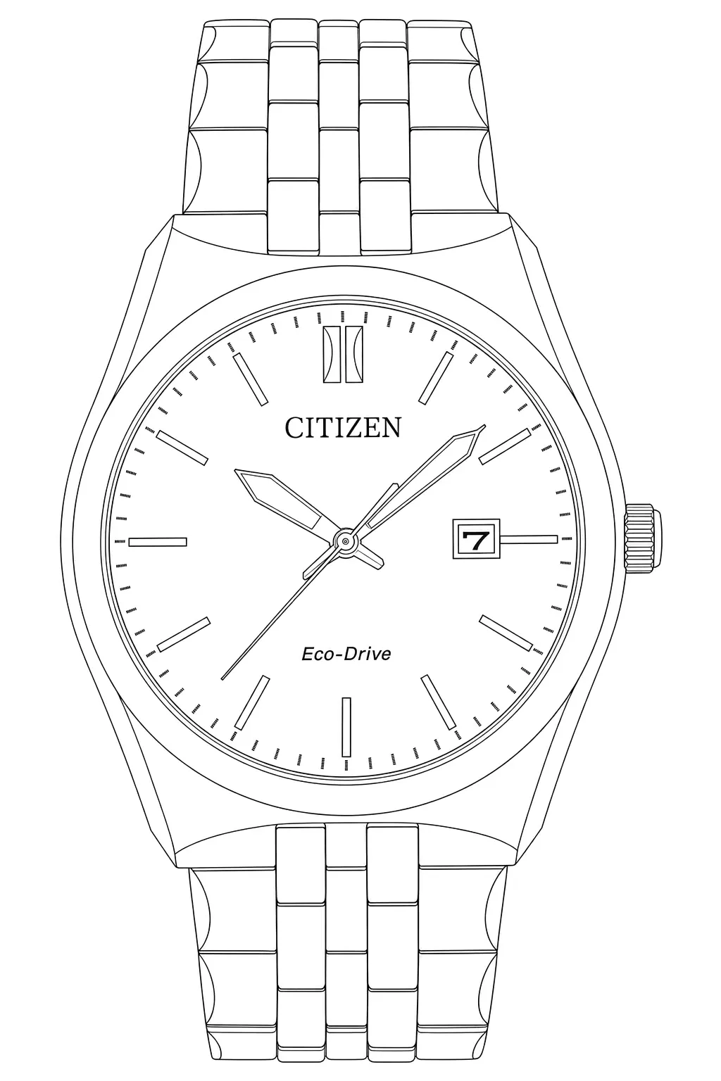 Watch technical diagram