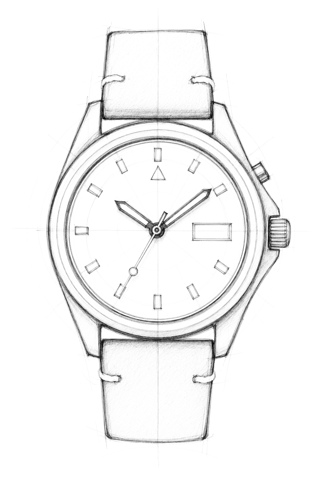 Watch technical diagram