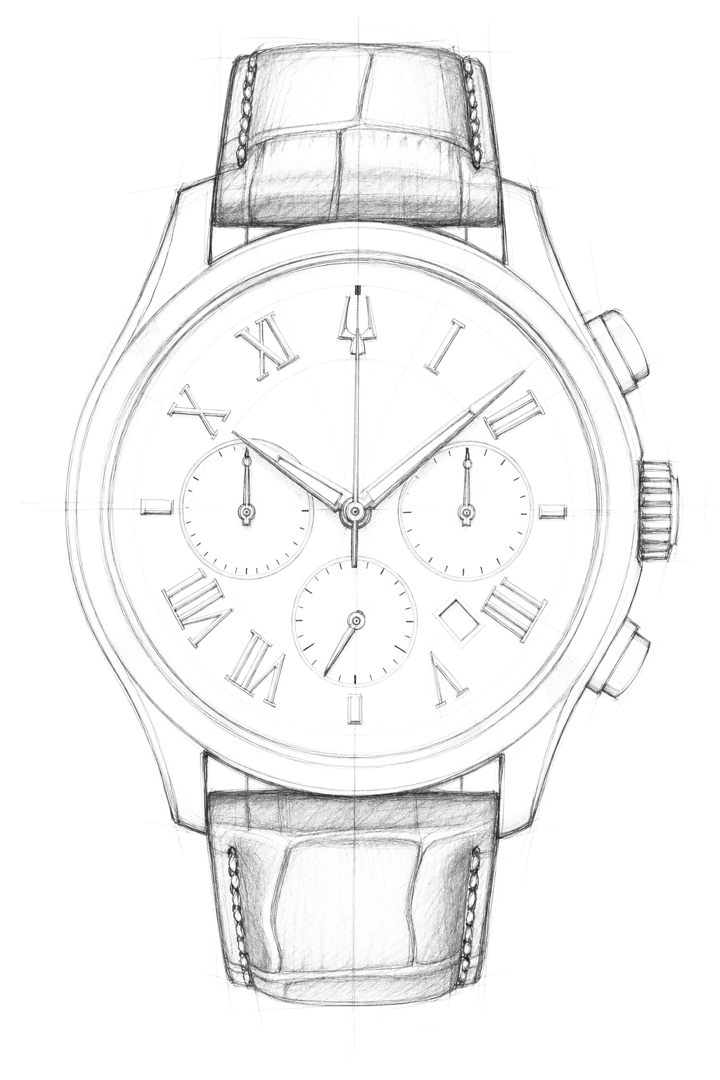 Watch technical diagram