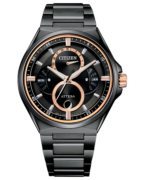 Attesa Black Dial Super Titanium Bracelet BU0065 64E CITIZEN