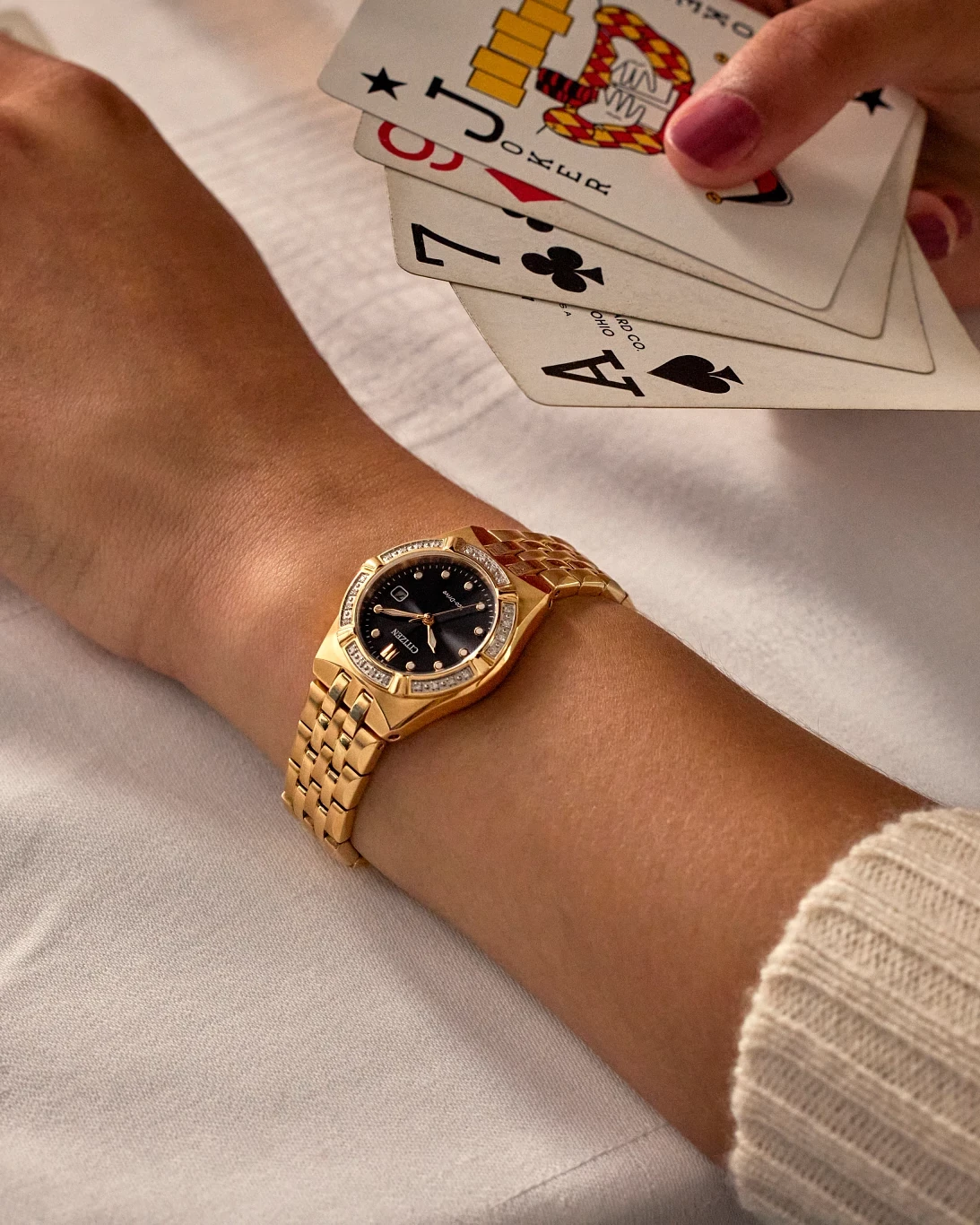 3102-25久82500　CITIZEN　Diamond　Flake 　25j シチズン　ヴィンテージウォッチ　 Citizen Ladies Riva Chronograph Diamond Eco Drive Date Bracelet