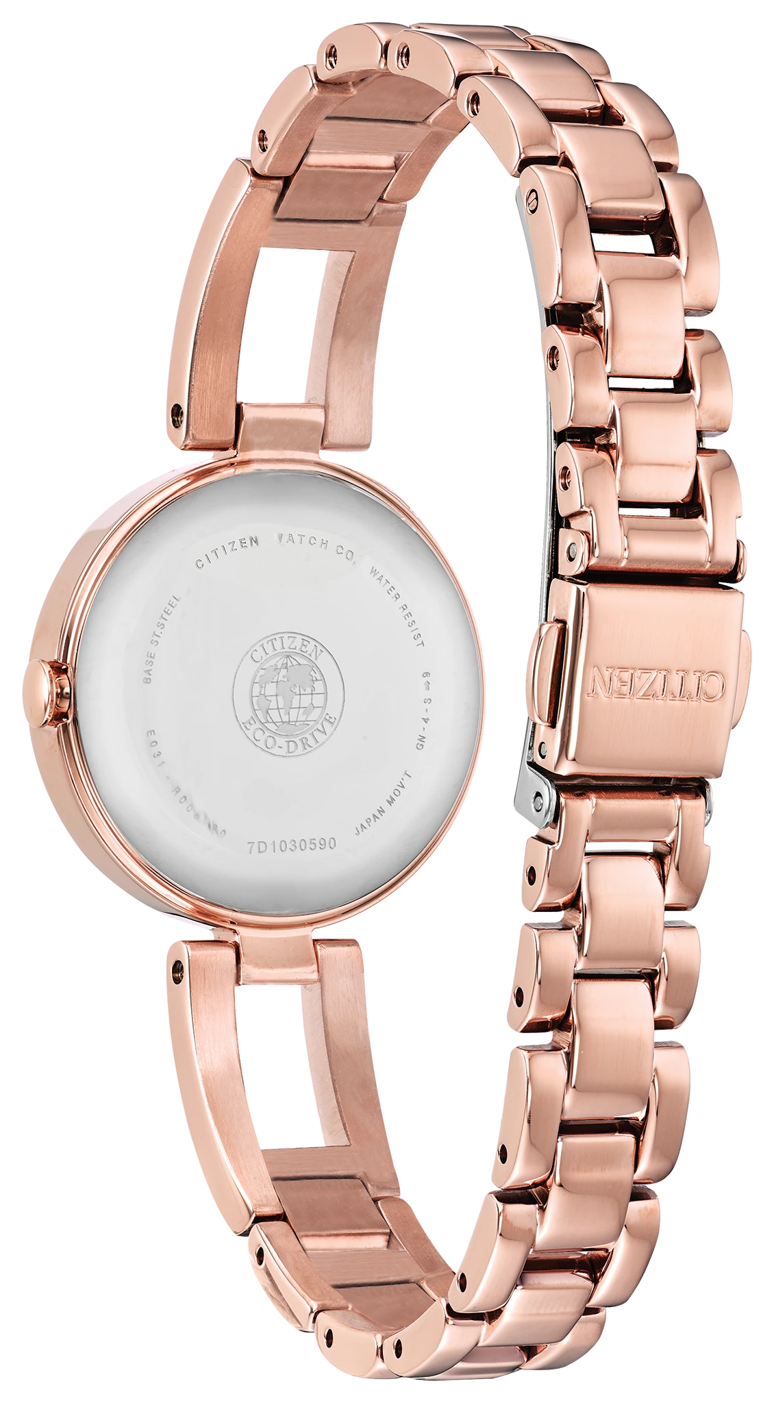 Axiom - Ladies Eco-Drive EM0633-53A Silver Dial Steel Watch