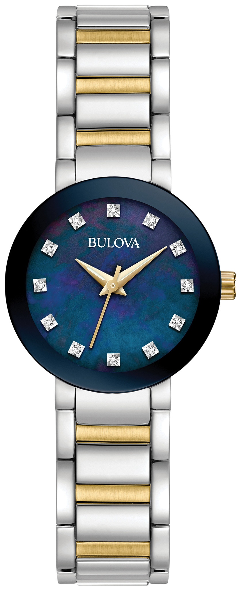 bulova diamond gallery watch for ladies