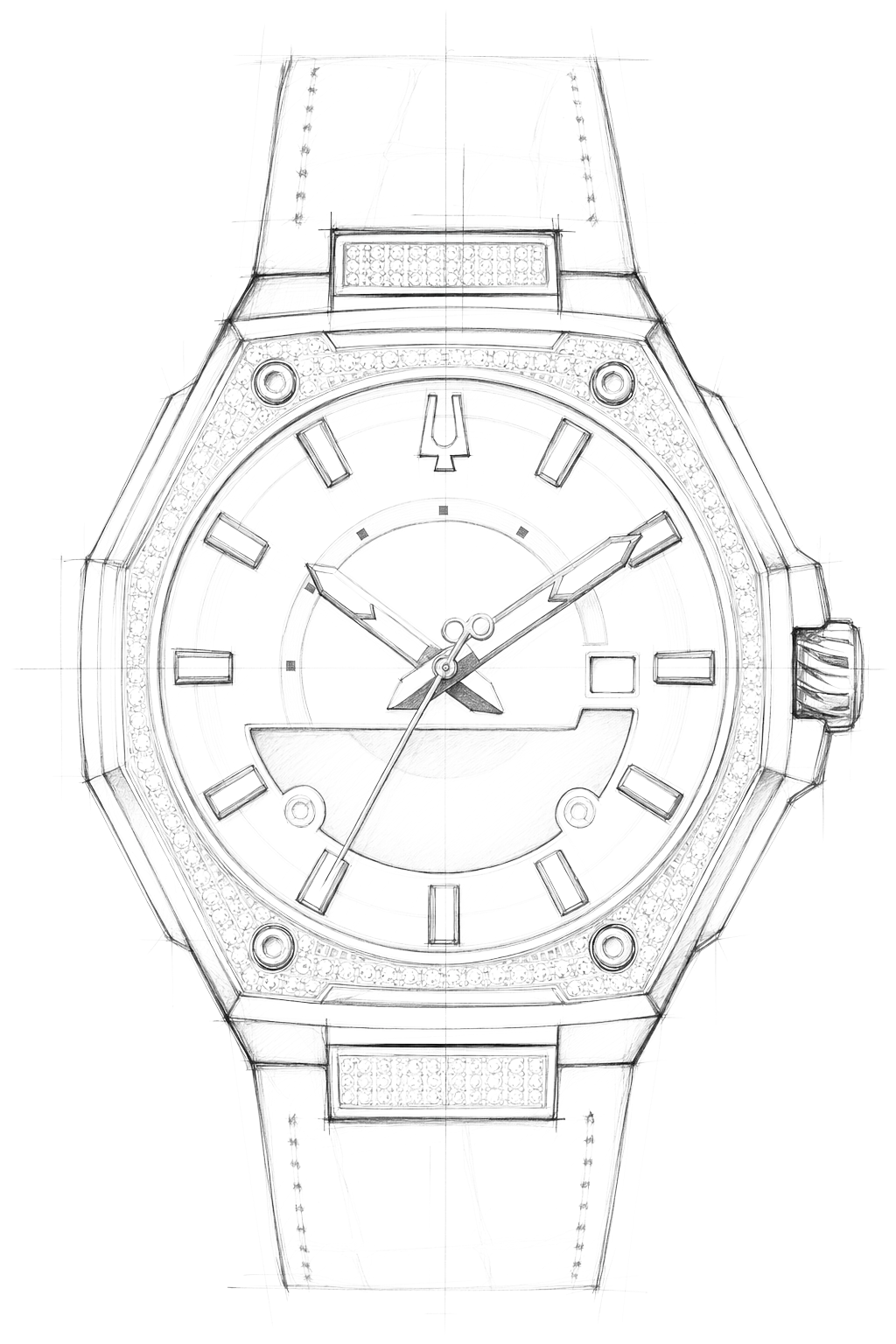 Watch technical diagram