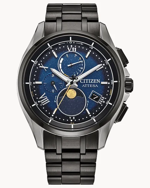 ATTESA Blue Dial Super Titanium with DLC Coating Bracelet ATTESA Blue Dial Super Titanium with DLC Coating Bracelet