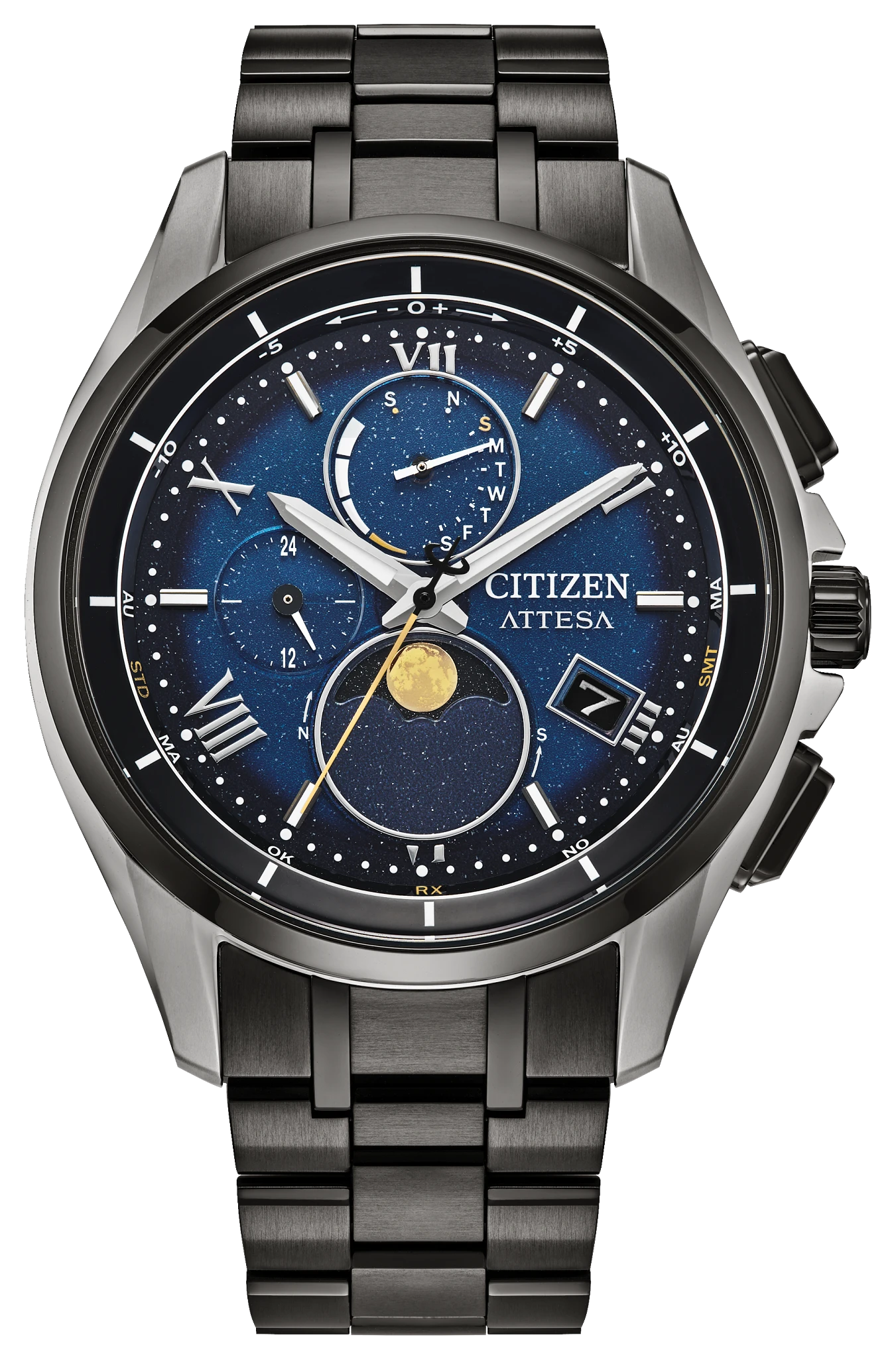 【新品未使用】シチズンアテッサ　BY1007-60L Attesa Blue Dial Super Titanium with DLC Coating Bracelet