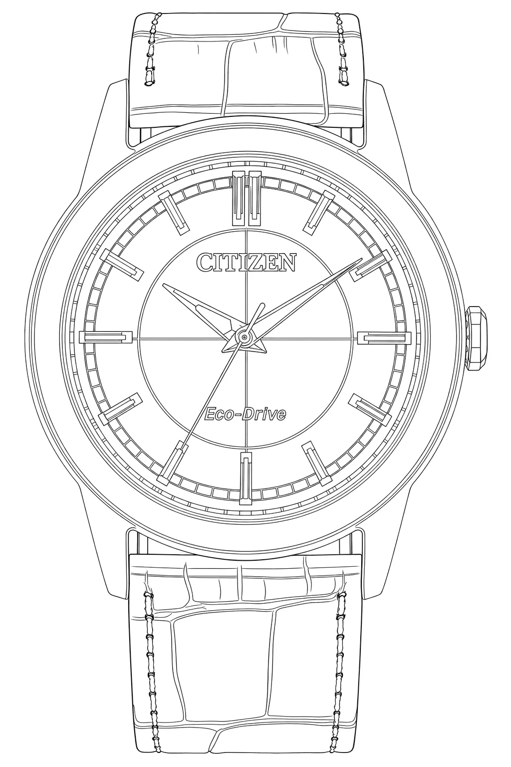 Watch technical diagram