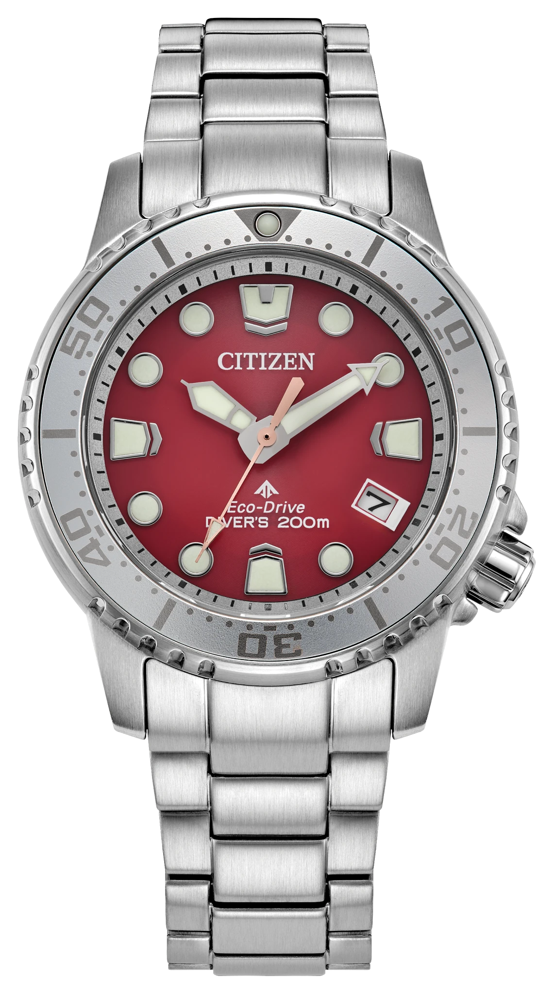 au maison Promaster Dive Red Dial Stainless Steel Bracelet EO2027-50Z
