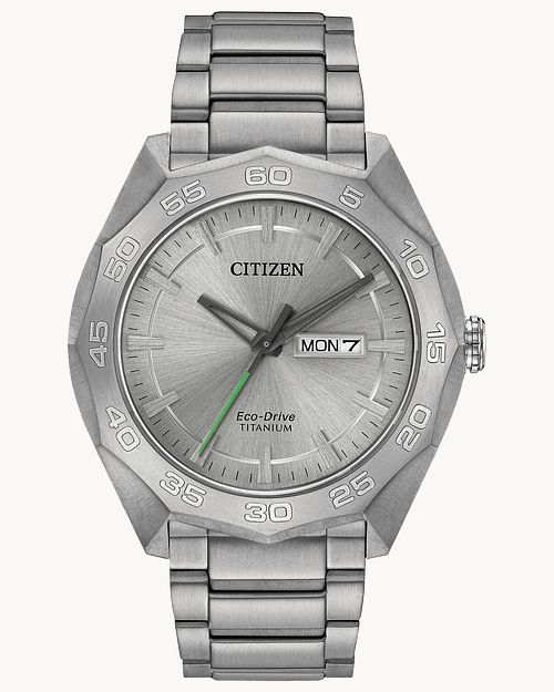 Brycen Men s Eco Drive AW0060 54A Light Weight Grey Watch CITIZEN