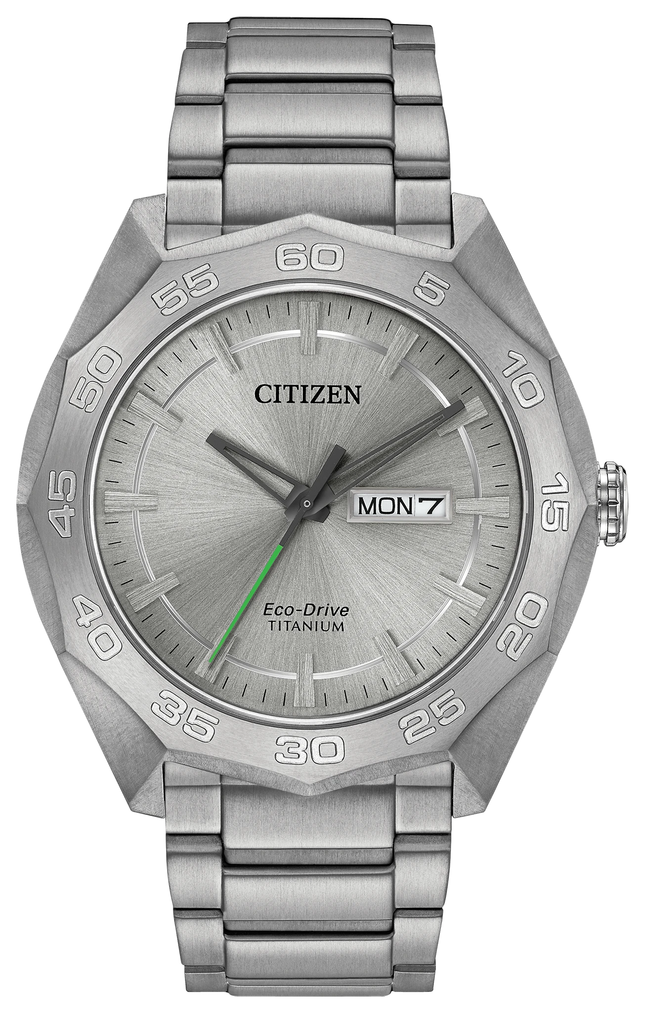 Brycen - Men's Eco-Drive AW0060-54A Light-Weight Grey Watch