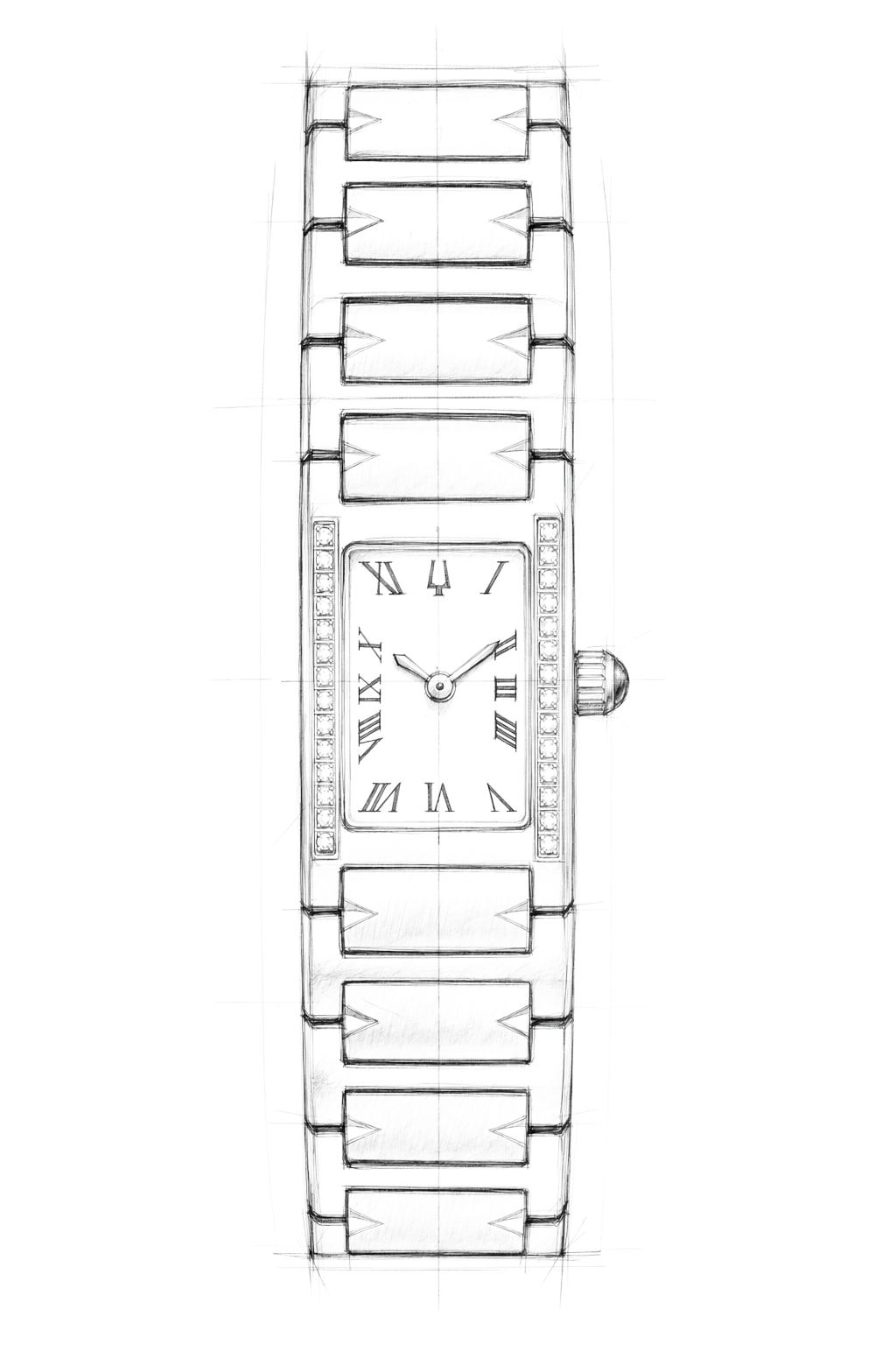 Watch technical diagram