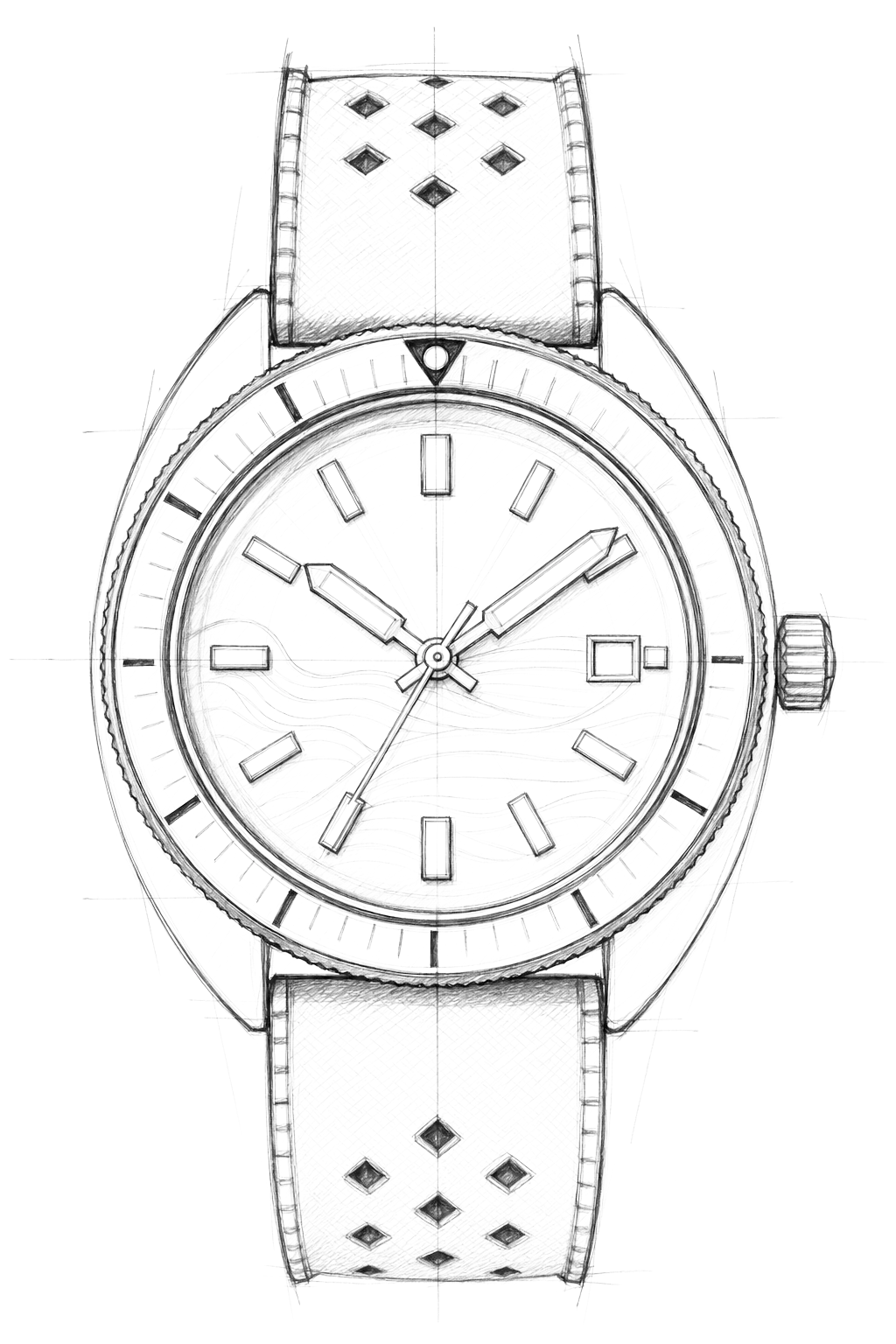 Watch technical diagram