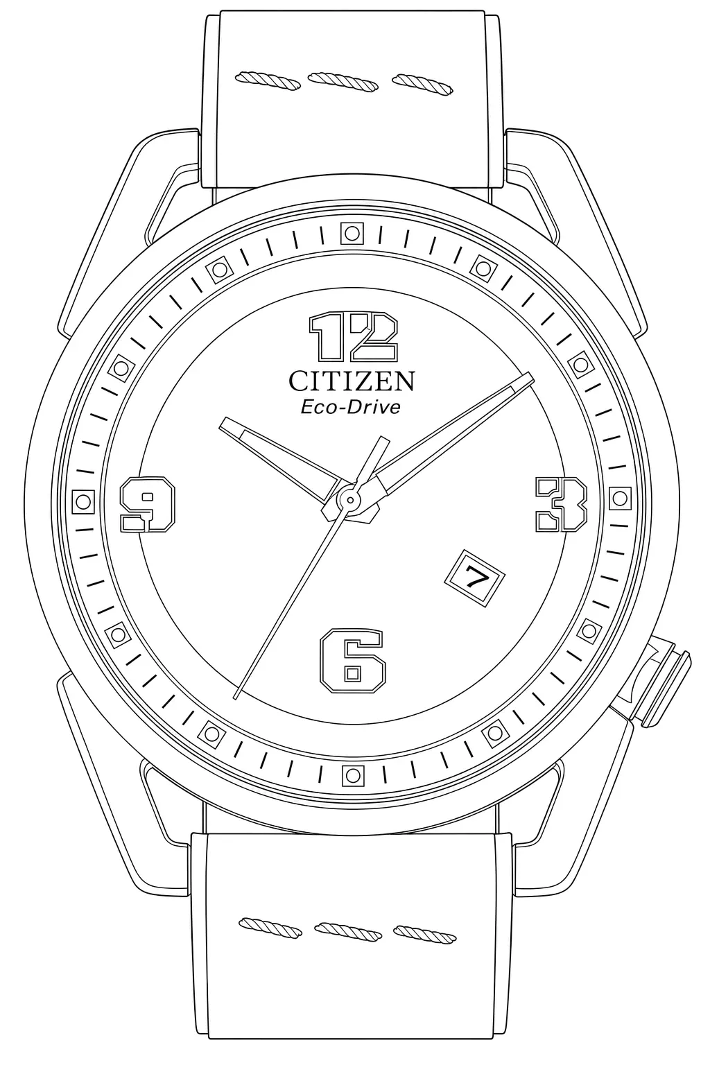 Watch technical diagram