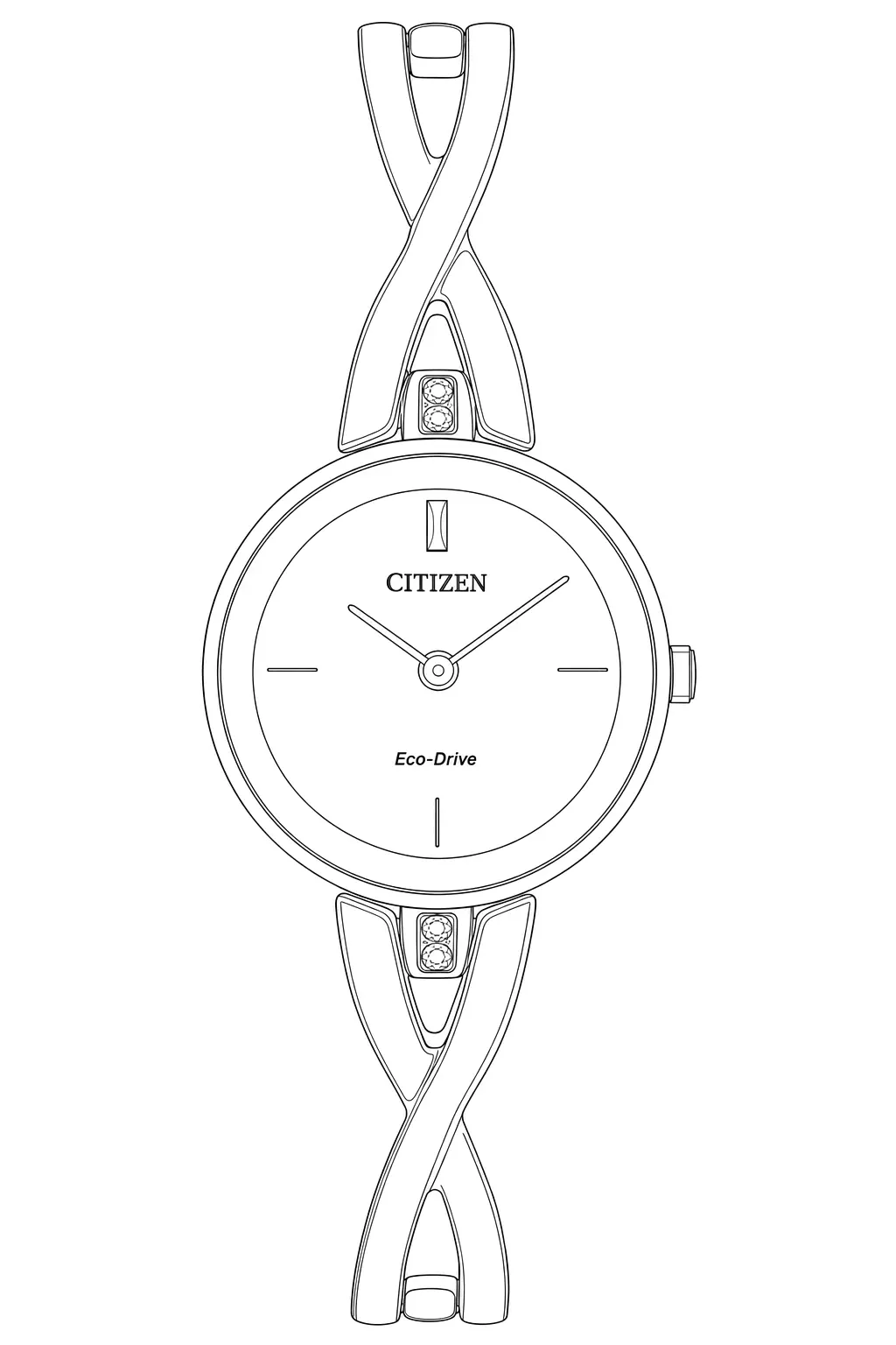 Watch technical diagram
