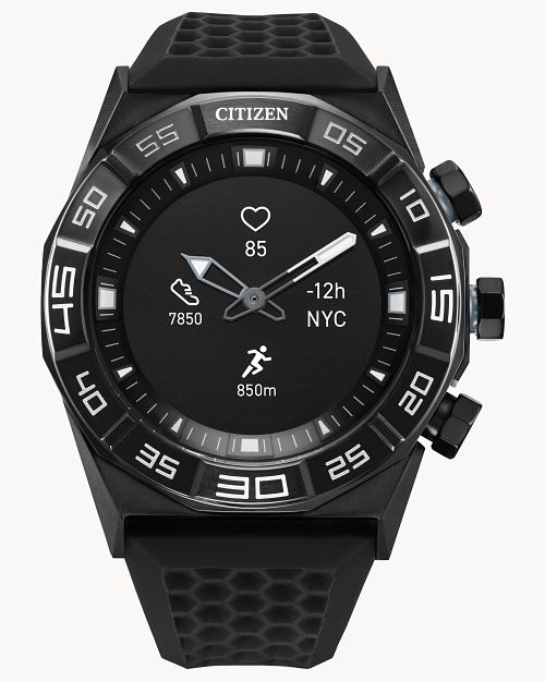 Citizen cz smart watch leather strap black Clearance