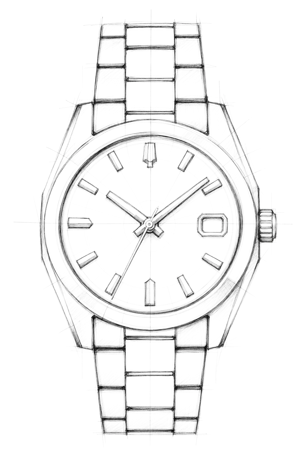 Watch technical diagram