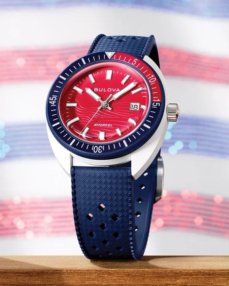 Red Dial HNBR Rubber Snorkel 98B474 | Bulova Red Dial HNBR Rubber Snorkel 98B474 | Bulova