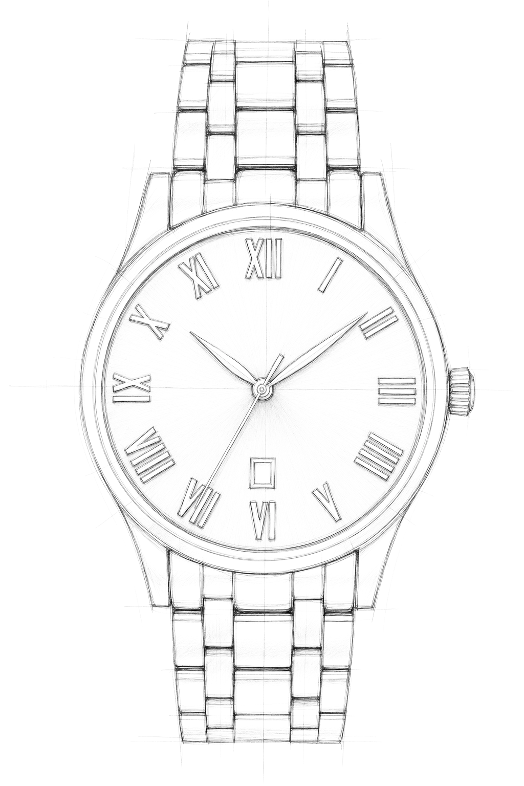 Watch technical diagram
