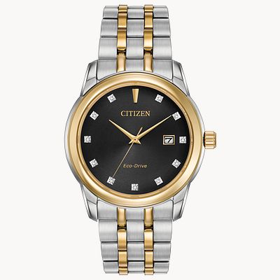 Citizen eco drive diamond mens watch clearance