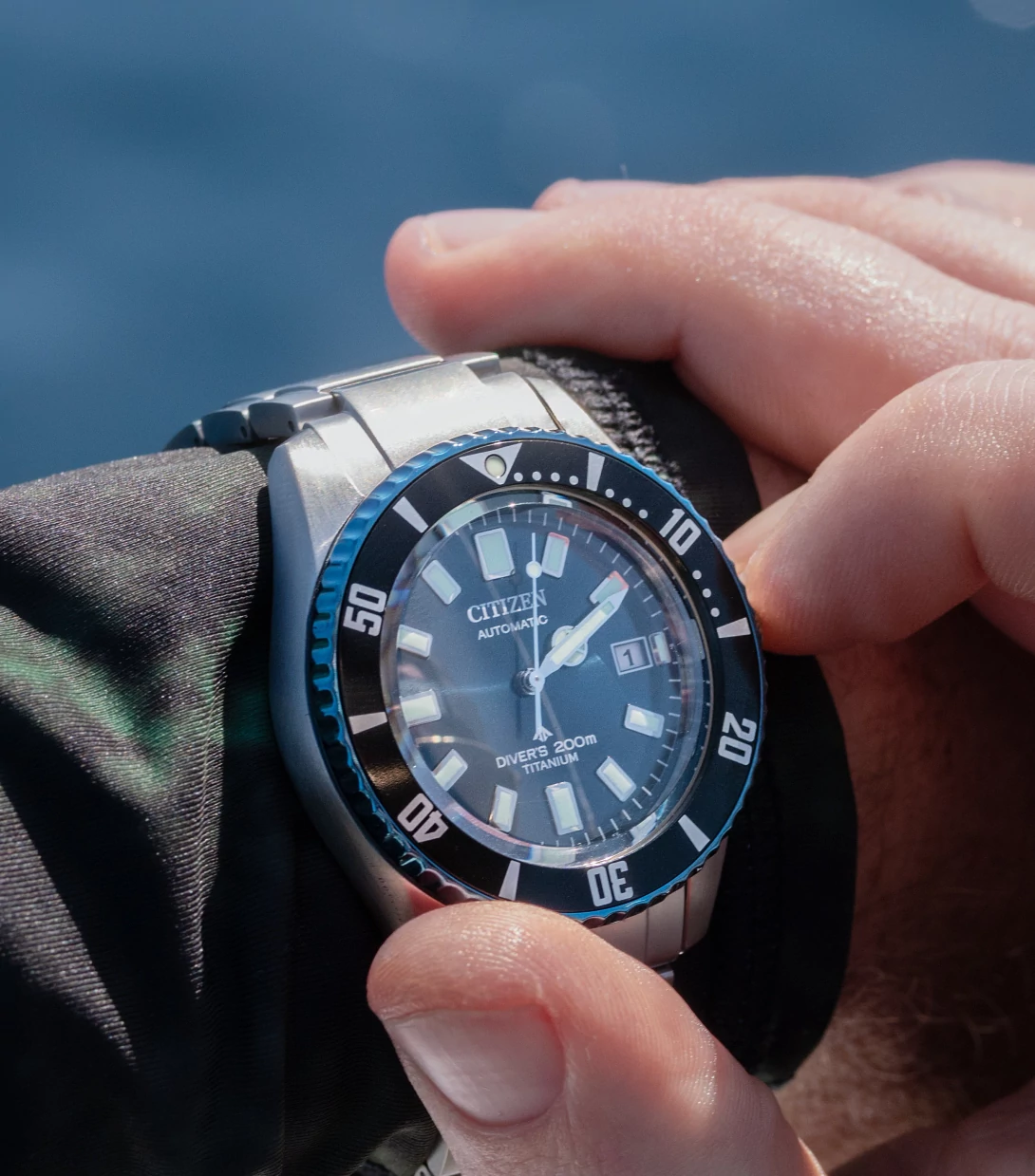 Promaster Fujitsubo Blue Dial Super Titanium with Platinum DLC  