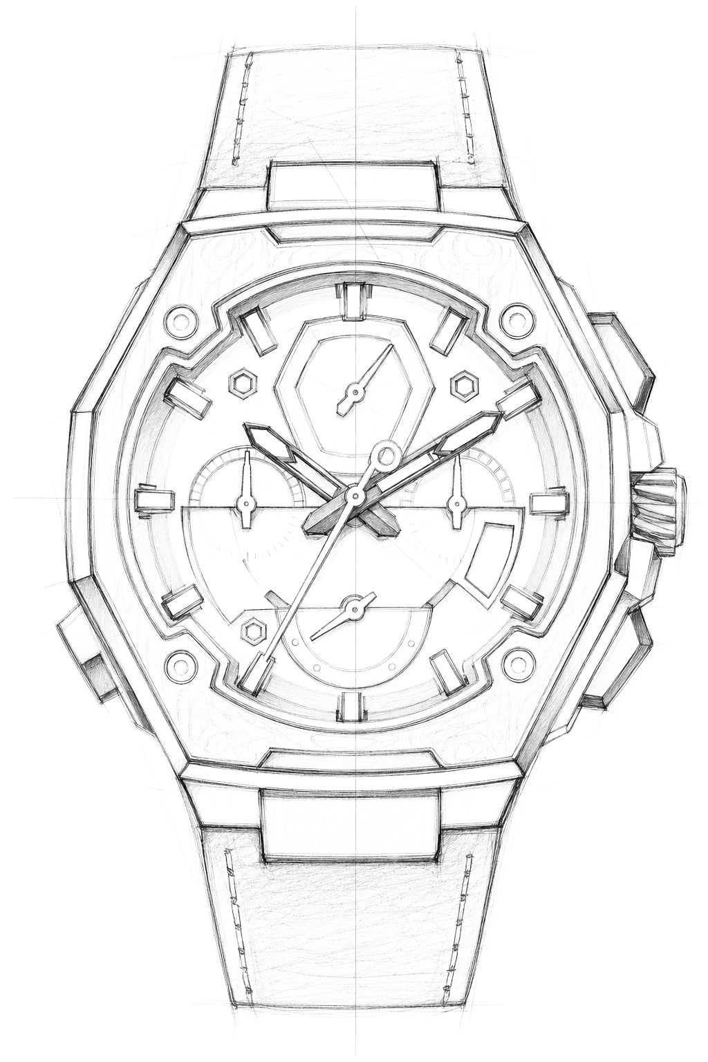 Watch technical diagram