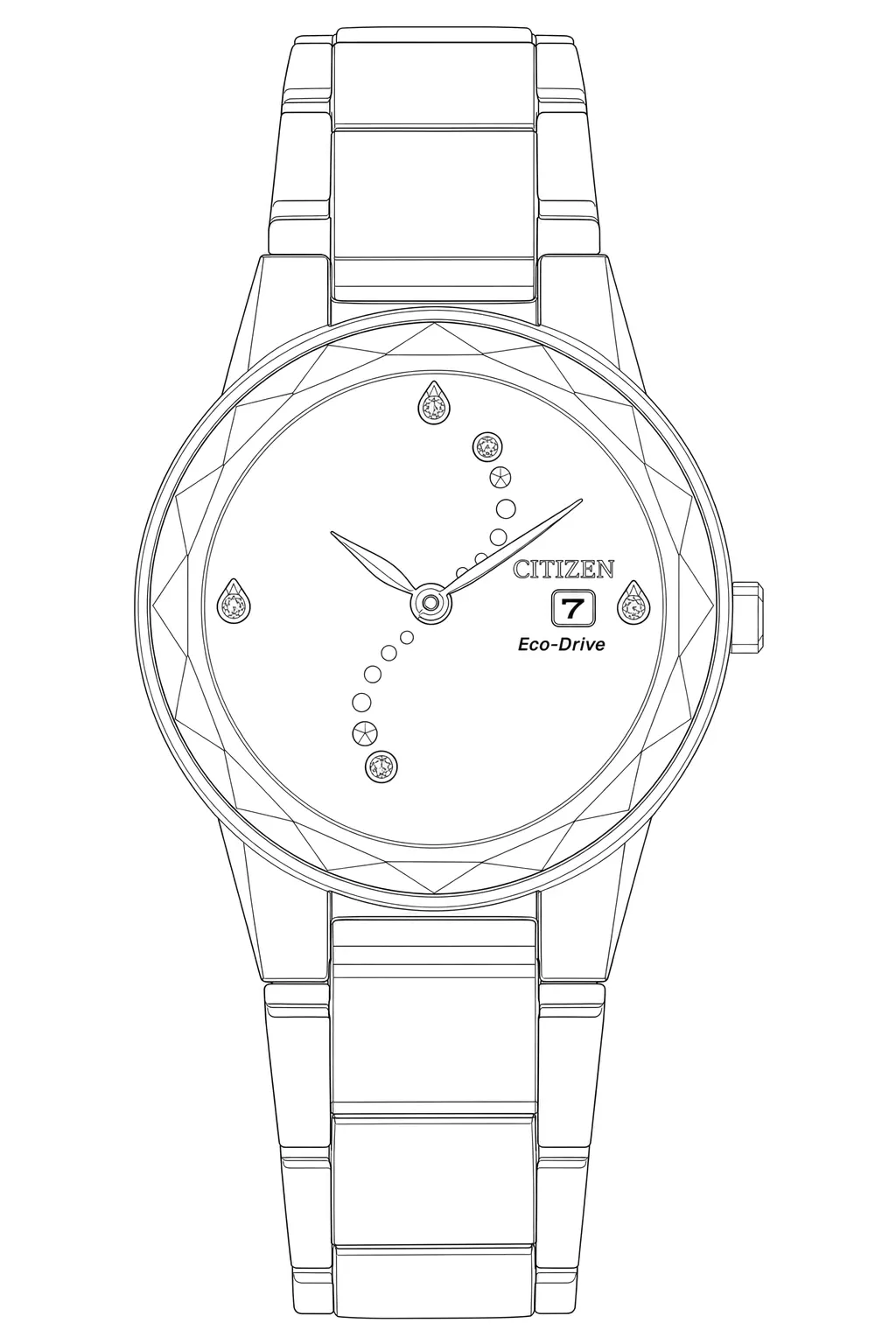Watch technical diagram