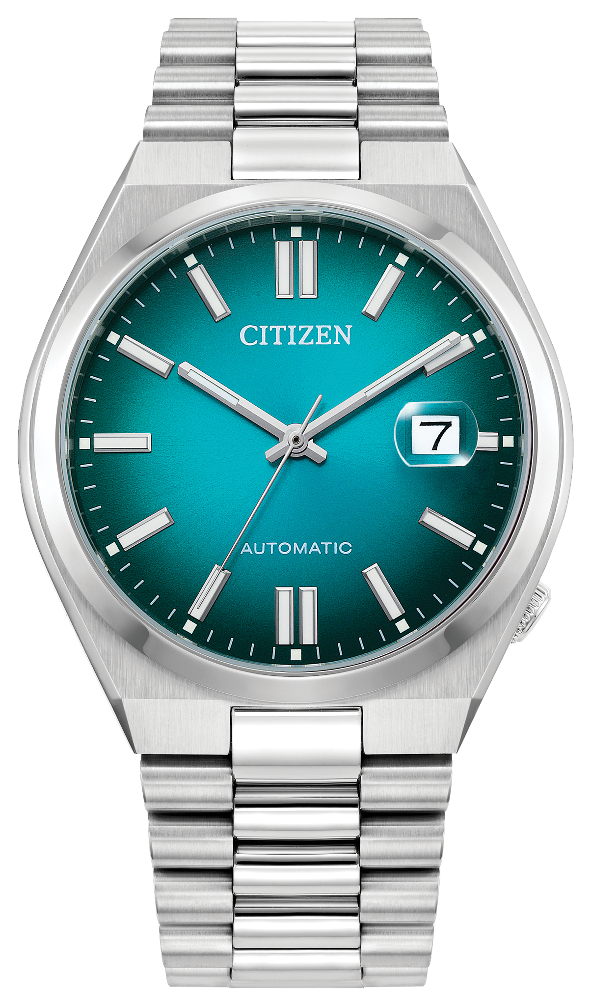 TSUYOSA” Teal Dial Stainless Steel Bracelet NJ0151-53X | CITIZEN