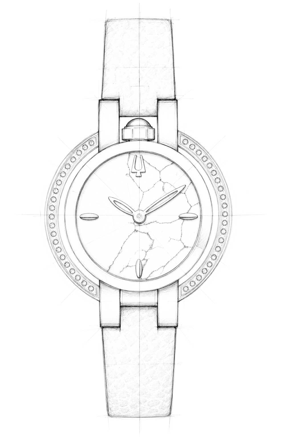 Watch technical diagram