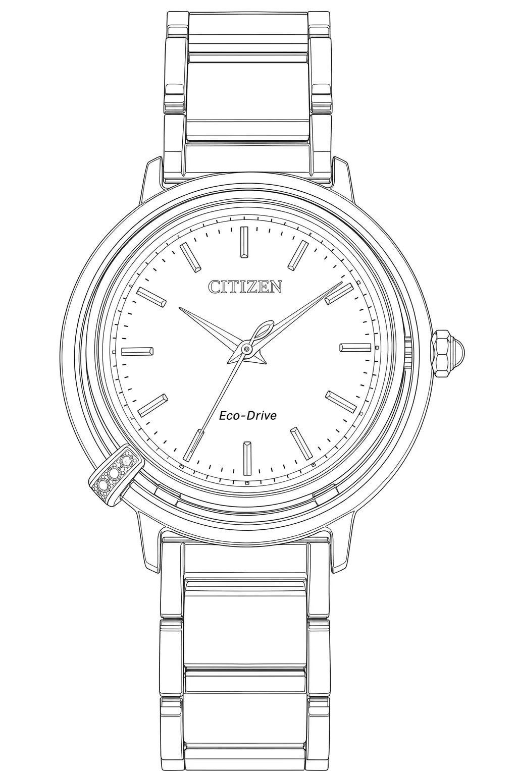 Watch technical diagram
