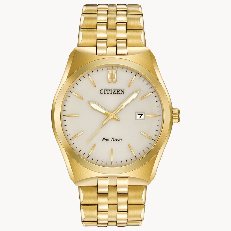 Corso Men s Eco Drive Gold 3 Hand Watch CITIZEN