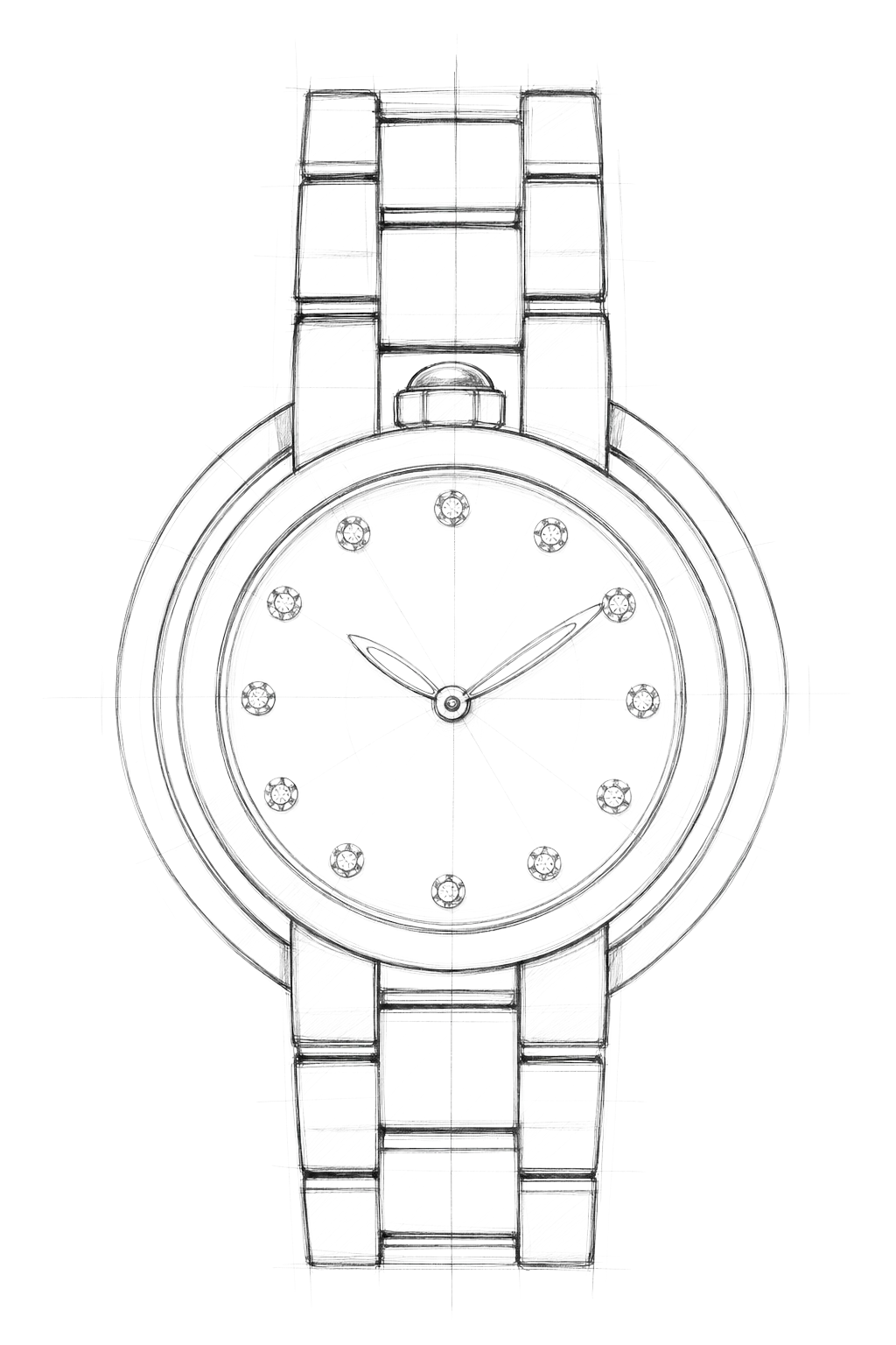 Watch technical diagram