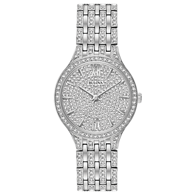 Bulova Phantom Women s Crystal White Dial Watch Bulova